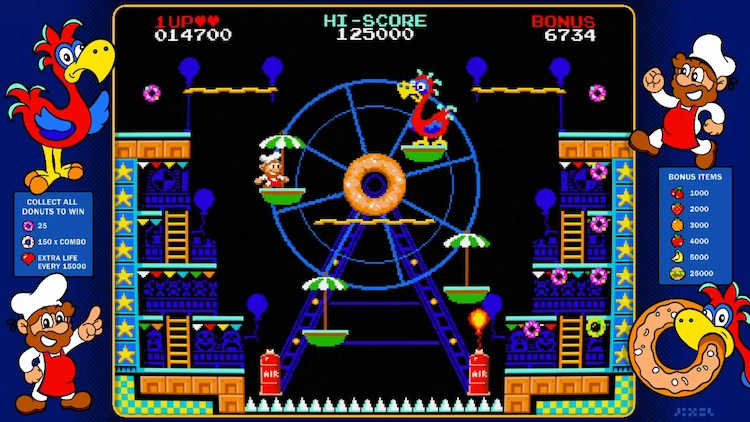 Captura de un juego estilo Arcade.