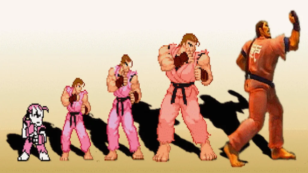 Dan Hibiki / El pique de Capcom con SNK 2 Dan Hibiki evolucion del personaje Orgullogamers