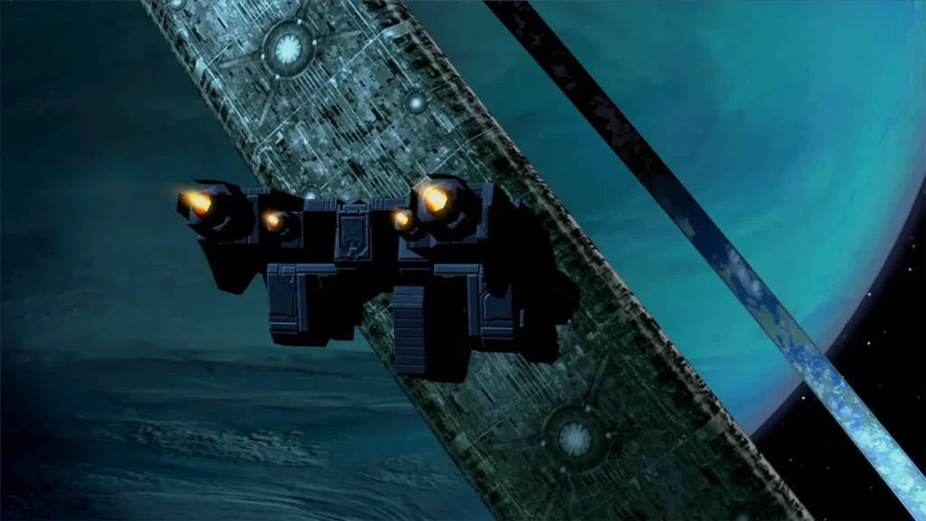 Una corrección, un consejo y el análisis de Halo: The Master Chief Collection 3 Una nave atracando en un anillo espacial para no perderse el análisis de Halo: The Master Chief Collection de Orgullogamers.