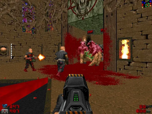 El análisis infernal - Doom y Doom 2 4 Analisis de Doom y Doom 2 Demonios peleando entre ellos Orgullogamers