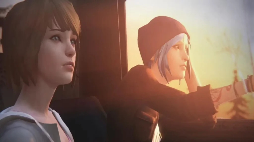 Max y Chloe disfrutan del viaje en coche al atardecer.