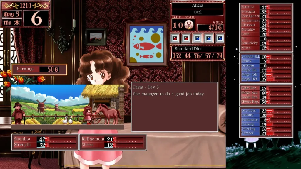 Princess Maker, la predisposición y los prejuicios 4 Princess Maker Menus Orgullogamers