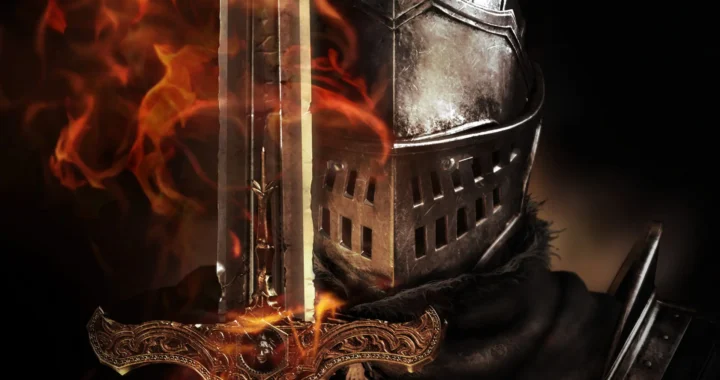 Un caballero sosteniendo una espada con llamas, simbolizando que Dark Souls es una ciudad de vacaciones oscura y decadente a la que siempre queremos volver.