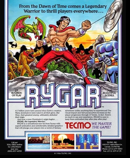 Nombres olvidados, juegos perdidos 5 Juegos Perdidos - Rygar