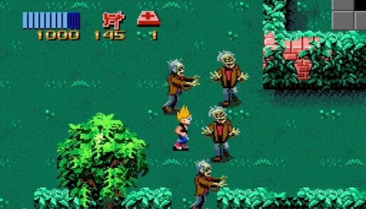 Videojuegos de horror para todos-Zombies Ate My Neighbors