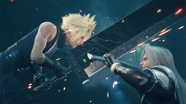 Rebuild de Final Fantasy VII - Cloud y Sefirot