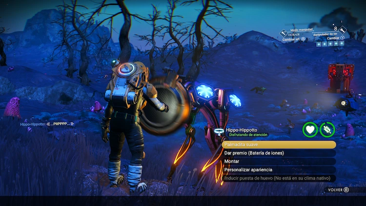 Mascotas en No Man's Sky