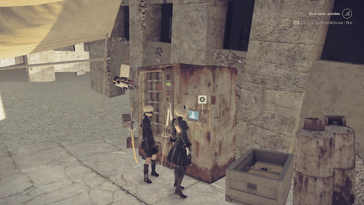 El esencial Autoguardado - Un repaso a las opciones de guardado de los videojuegos 6 Captura de juego de NieR: Autómata.