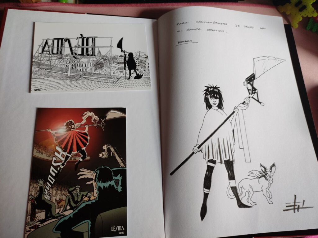 Reseña Cómic: Désida 3 Página interior dedicada para nuestra web, con las 2 postales que venían incluidas.