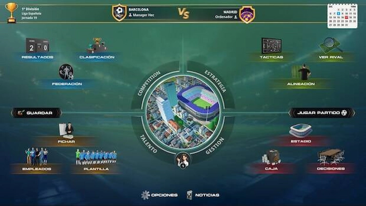 El fracaso de PC Fútbol 8 y su lanzamiento frustrado 2 Pantalla de ordenador con la visualización de los equipos en un encuentro de fútbol, reflejando pésima organización del juego que abocó el fracaso de PC Fútbol 8.