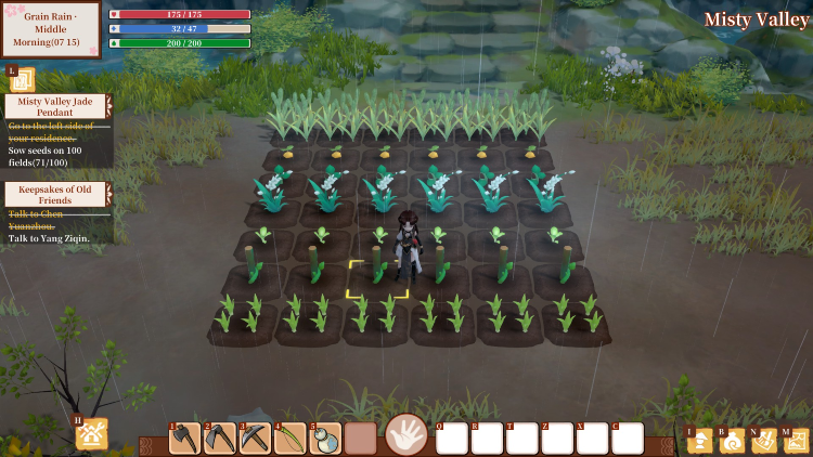 Immortal Life, una vuelta de tuerca a los juegos de granjas 2 Una granja en Immortal Life donde el protagonista recoge verduras y planta otras para seguir avanzando en su cosecha.