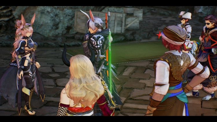 No te aguanto más Tales of Arise 2 Varios personajes de Tales of Arise interactuando en una calle.