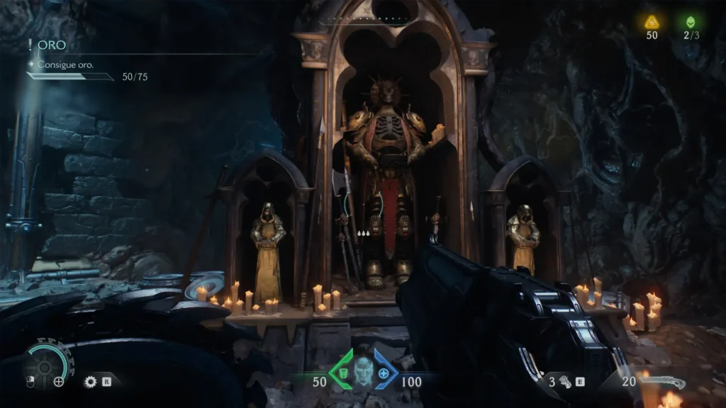 Slayer jubila su frenetismo a favor de los parrys y el escudo. Análisis Doom: The Dark Ages 4 Doom The Dark Ages Analisis Orgullogamers Comprando mejoras