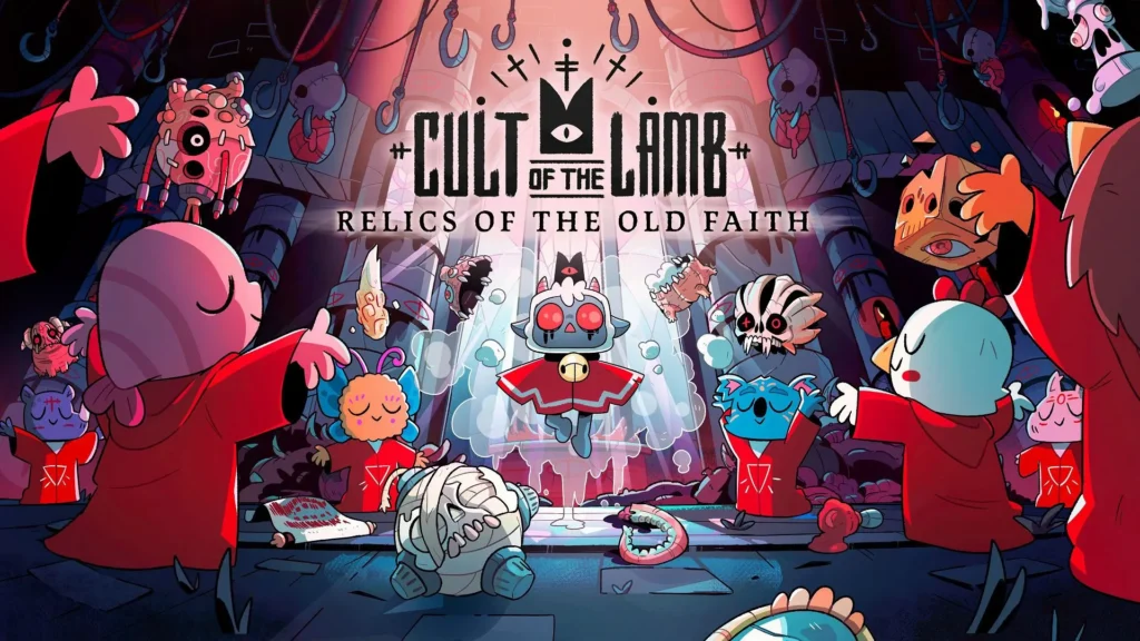 Ilustración de Cult of the Lamb destacando expansiones como ejemplo del precio de los videojuegos en indies.