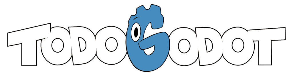 El logo de "Todo Godot" integra a la mascota del motor gráfico en la "G", una de las herramientas de trabajo de Rafa Laguna.