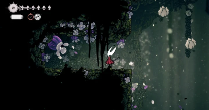 Hornet localiza un pasaje secreto verde donde se oculta uno de los corazones de pólipo esperando ser recolectado.