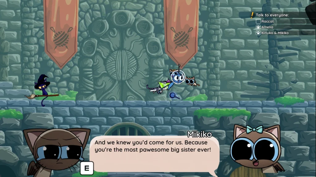 Aventura narrativa dibujada a mano donde una heroína alada explora un castillo y habla con NPCs, tono emocional propio de Joyas ocultas de 2025.