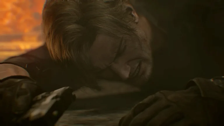 Resident Evil Requiem es malo, tal es así que hasta Leon lo demuestra sufriendo tumbado en una de las calles derruidas y en llamas de Raccoon City.