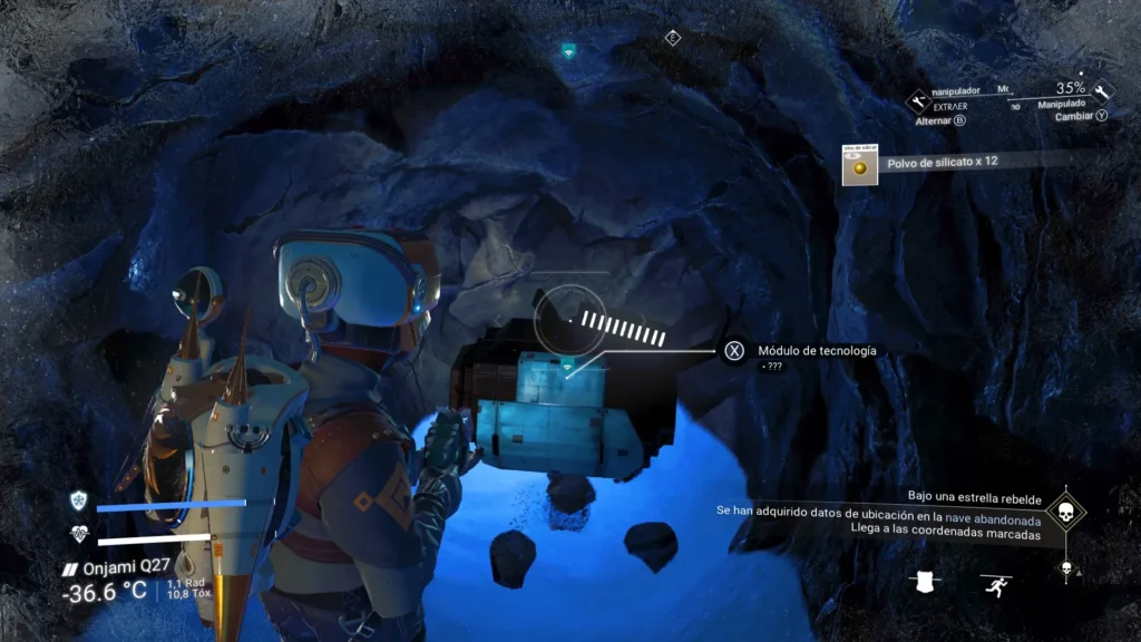 Desenterrando un Módulo de tecnología en No Man's sky